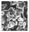A picture of tantalum powder sintered together.