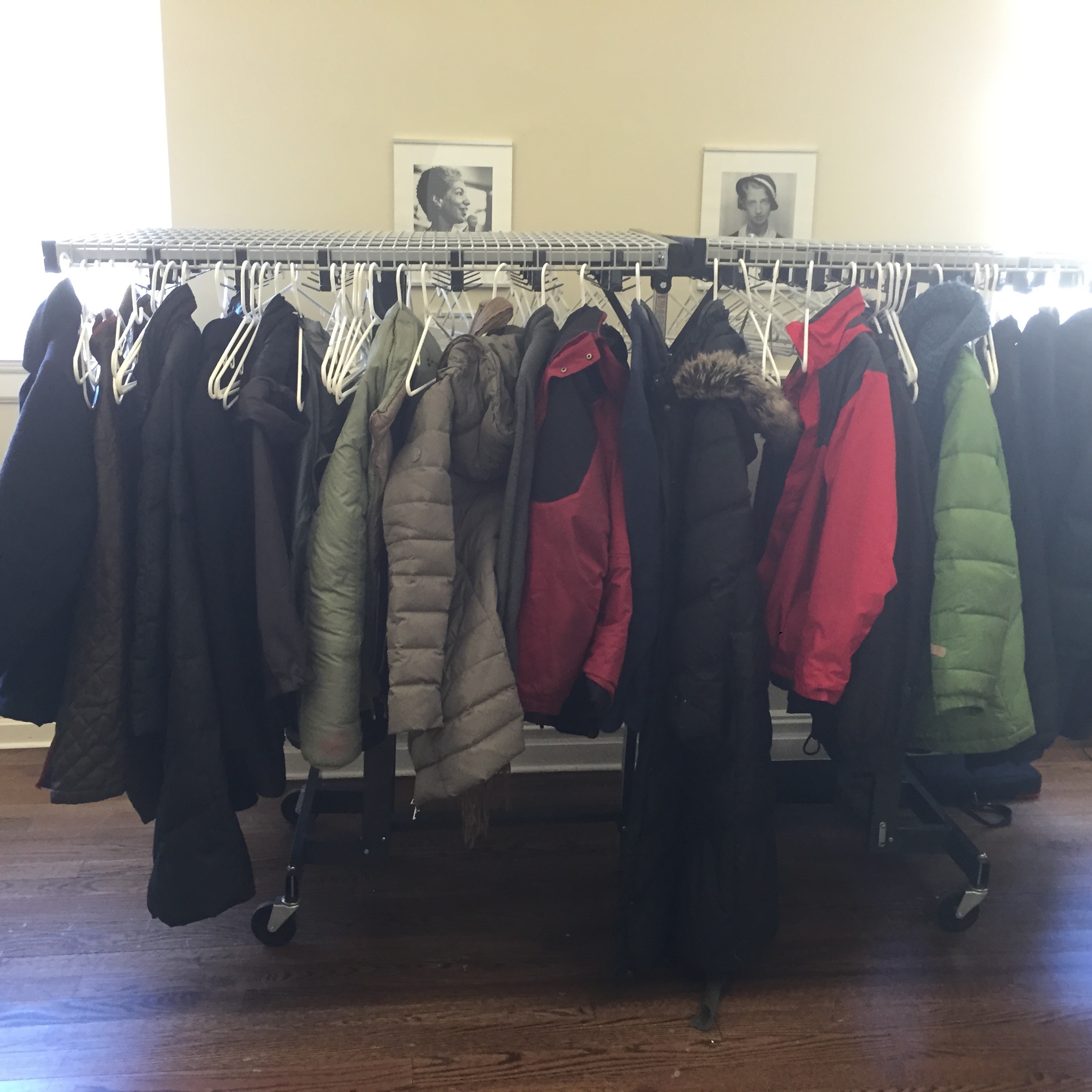 winter coat rack