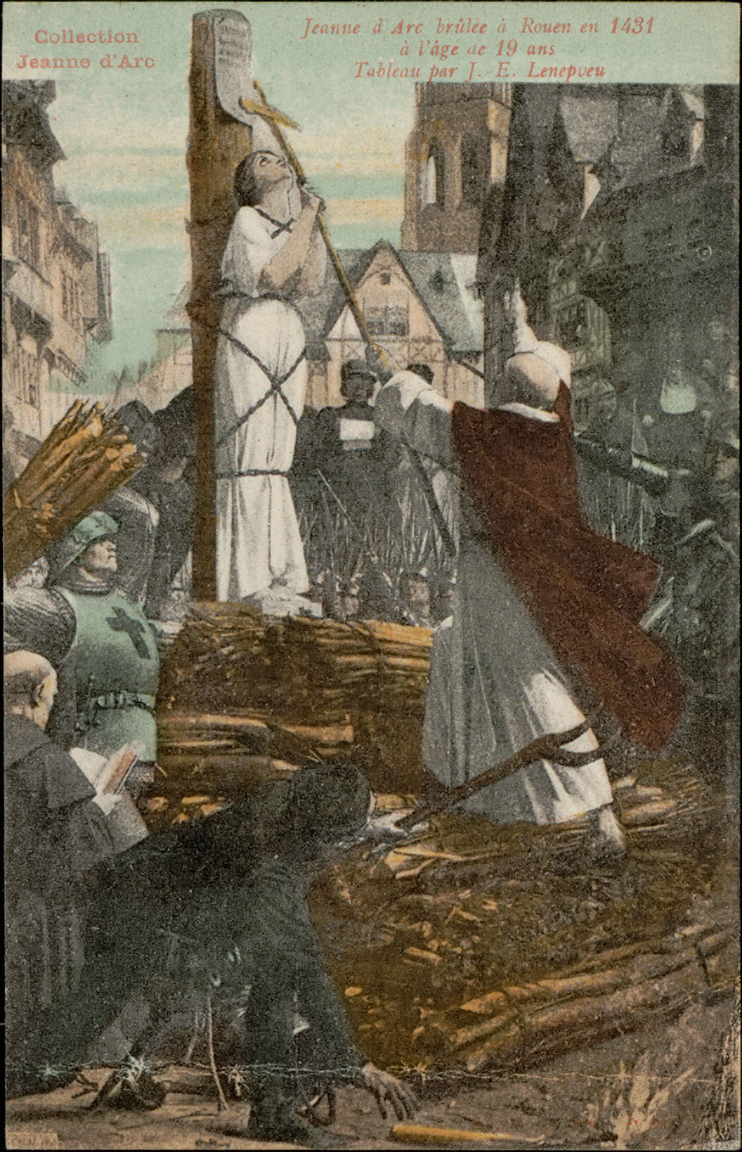 File Jeanne D Arc Brulee A Rouen En 1431 A L Age De 19 Ans Cp 54 Pr Jpg Wikimedia Commons