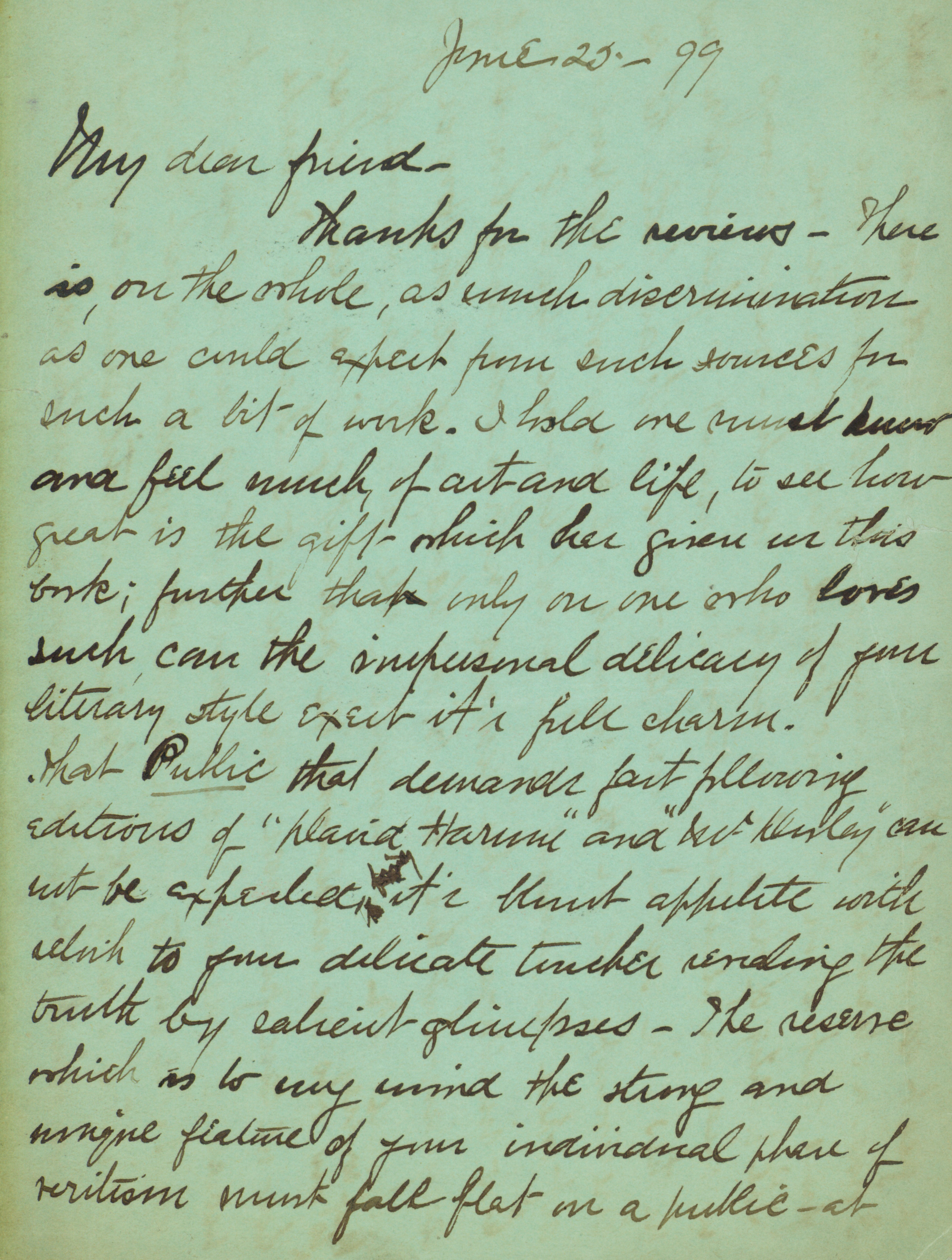 File Letter Signed Anna L Moss To My Dear Friend Kate Chopin June 25 19 Jpg Wikimedia Commons