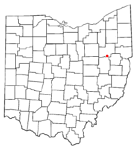 Location of East Sparta, Ohio