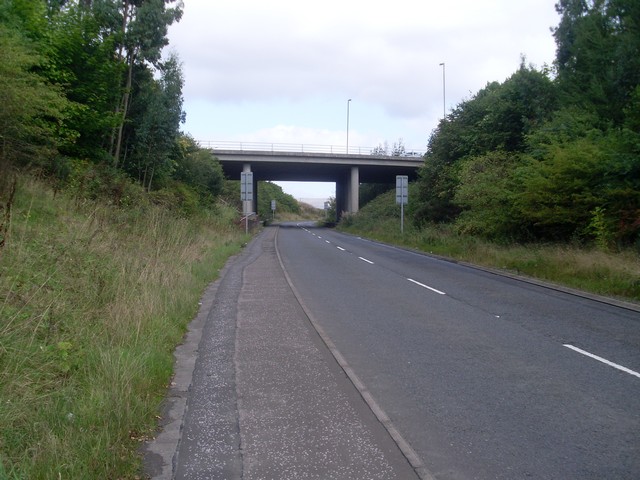 File:The M80 crosses Lenzie Road - geograph.org.uk - 1491852.jpg