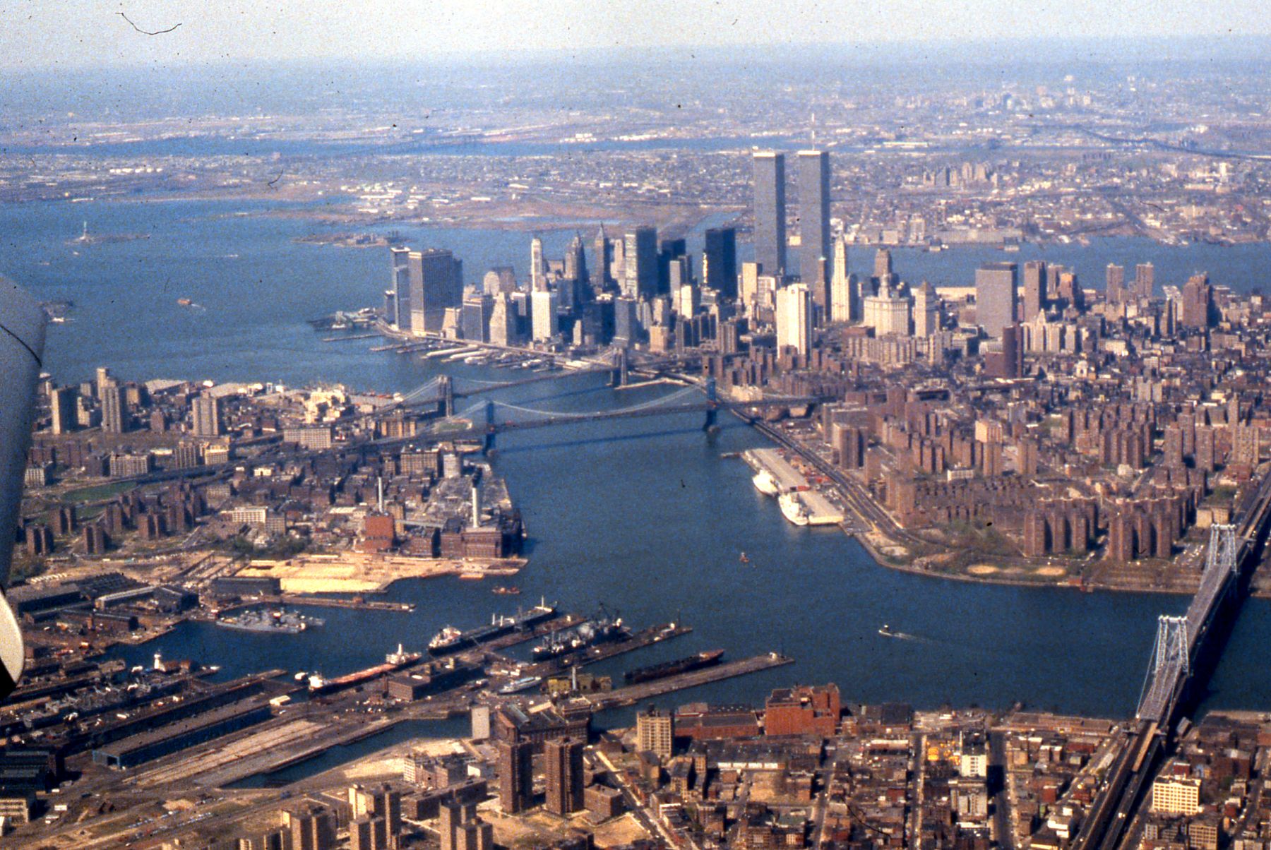 Fileaerial View Of East River Lower Manhattan New York Harbor 1981