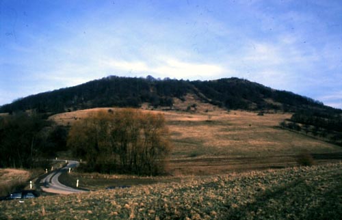 Blick auf den Alten Gleisberg von Jenalöbnitz aus