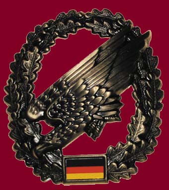 Black  Para Badge for Combat Dress The Parachute Regiment Barettabzeichen