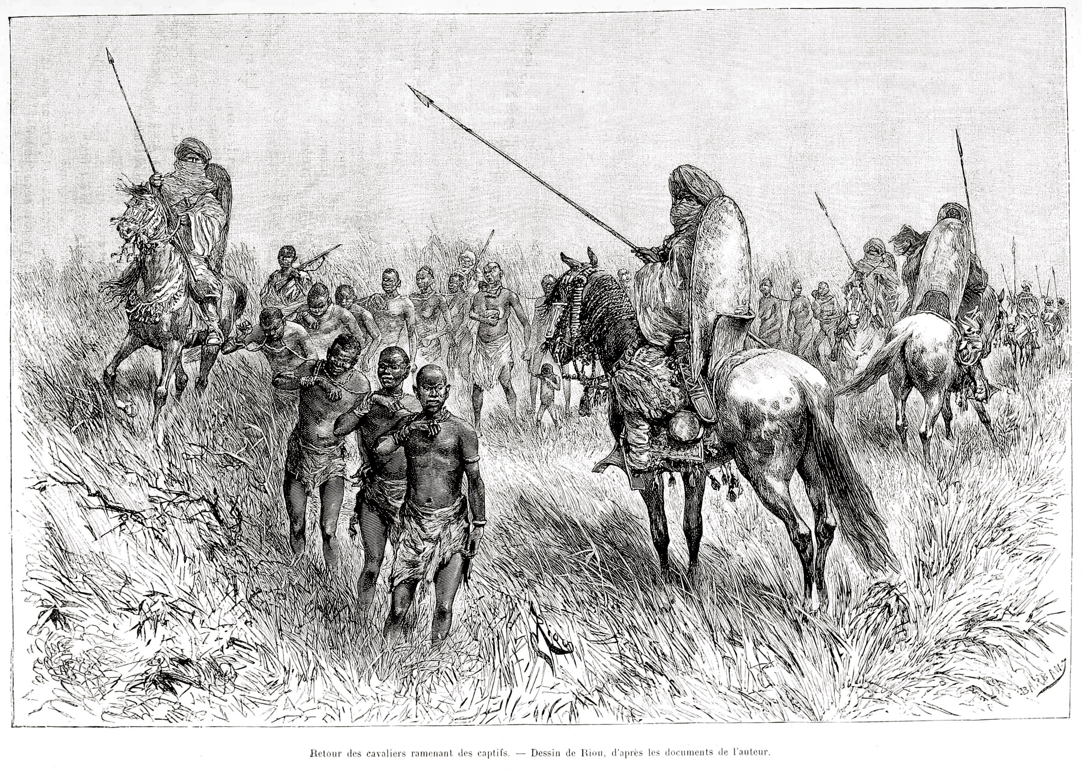 File:Boukary Koutou's Mossi cavalry returning with captives from a raid,  Ouagadougou.jpg - Wikimedia Commons