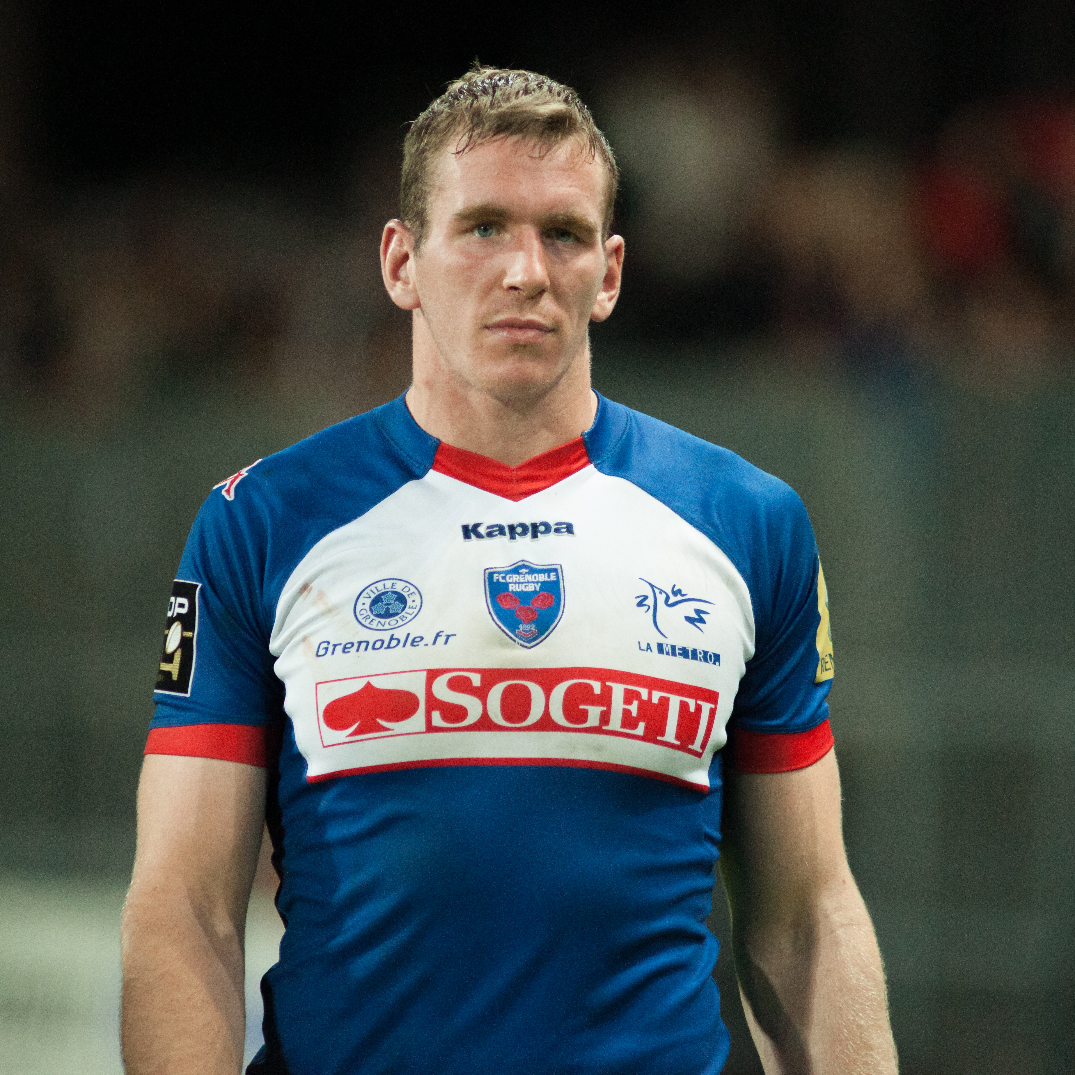 Farrell playing for Grenoble