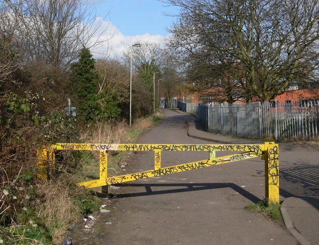 File:Footpath close to Sir Jonathan North Community College - geograph.org.uk - 1184935.jpg