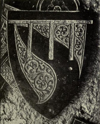 Arms of Hugh Hastings (14th century), with a label of three points for difference.