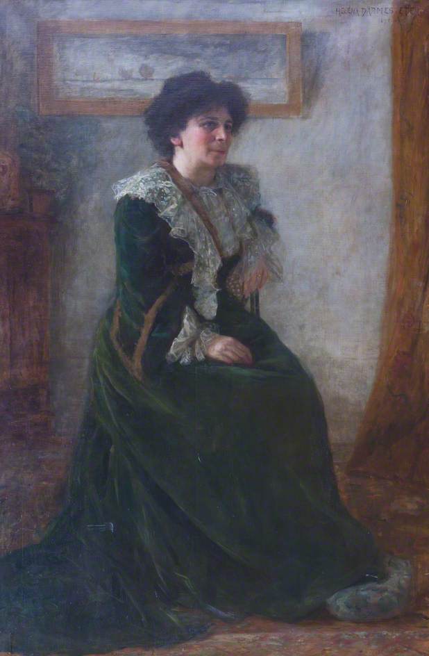 Helena Arsène Darmesteter - Portrait of Hertha Ayrton.jpg