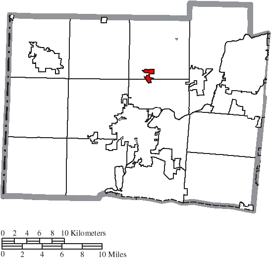 File:Map of Butler County Ohio Highlighting Seven Mile Village.png