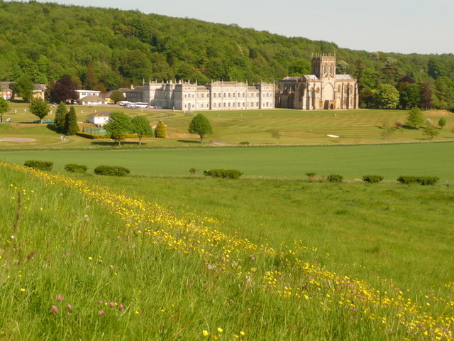 Milton Abbas, the abbey and school - geograph.org.uk - 1878210