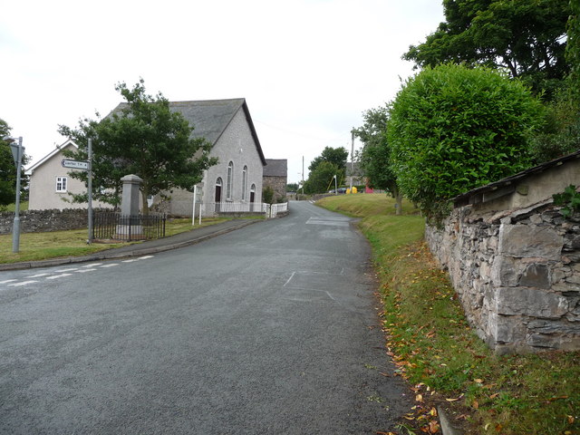 Old chapel in Llannefydd village main street - geograph.org.uk - 1966665