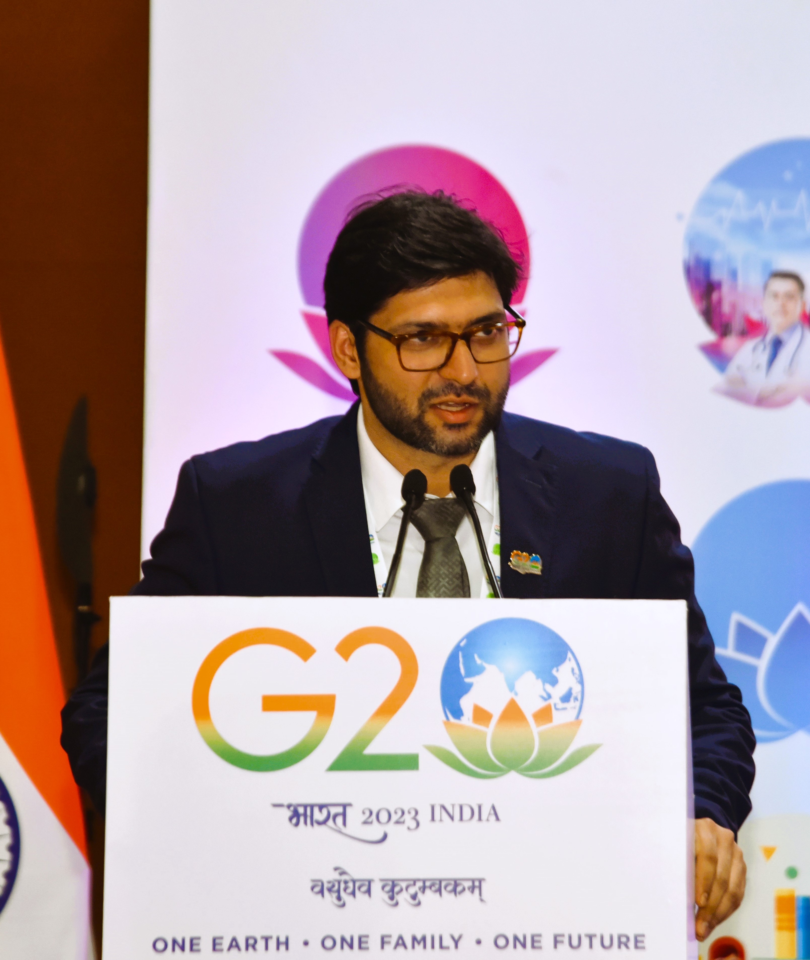 Pranav Sharma at G20-Science20 Conference in Agartala, 2023