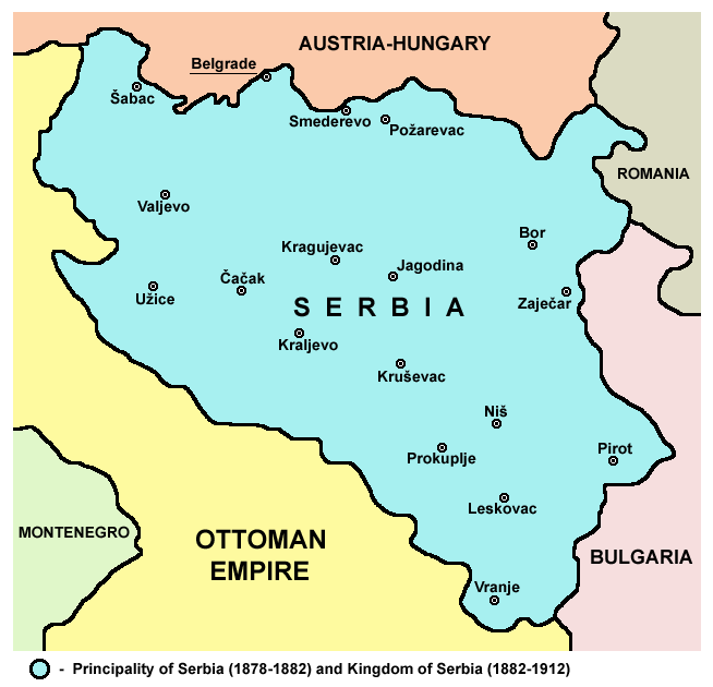 karta srbije 1878 Kneževina Srbija   Wikipedia karta srbije 1878
