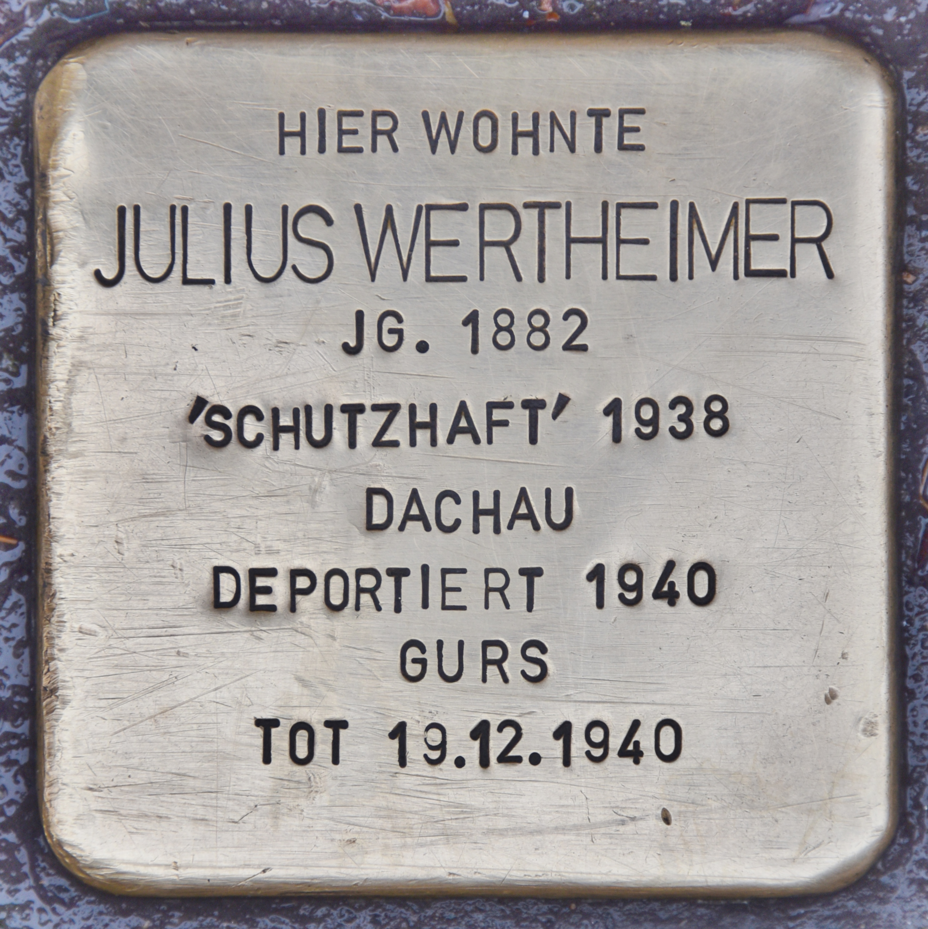 Stolperstein für Julius Wertheimer (Heidelberg).jpg