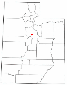 Location of Elk Ridge, Utah