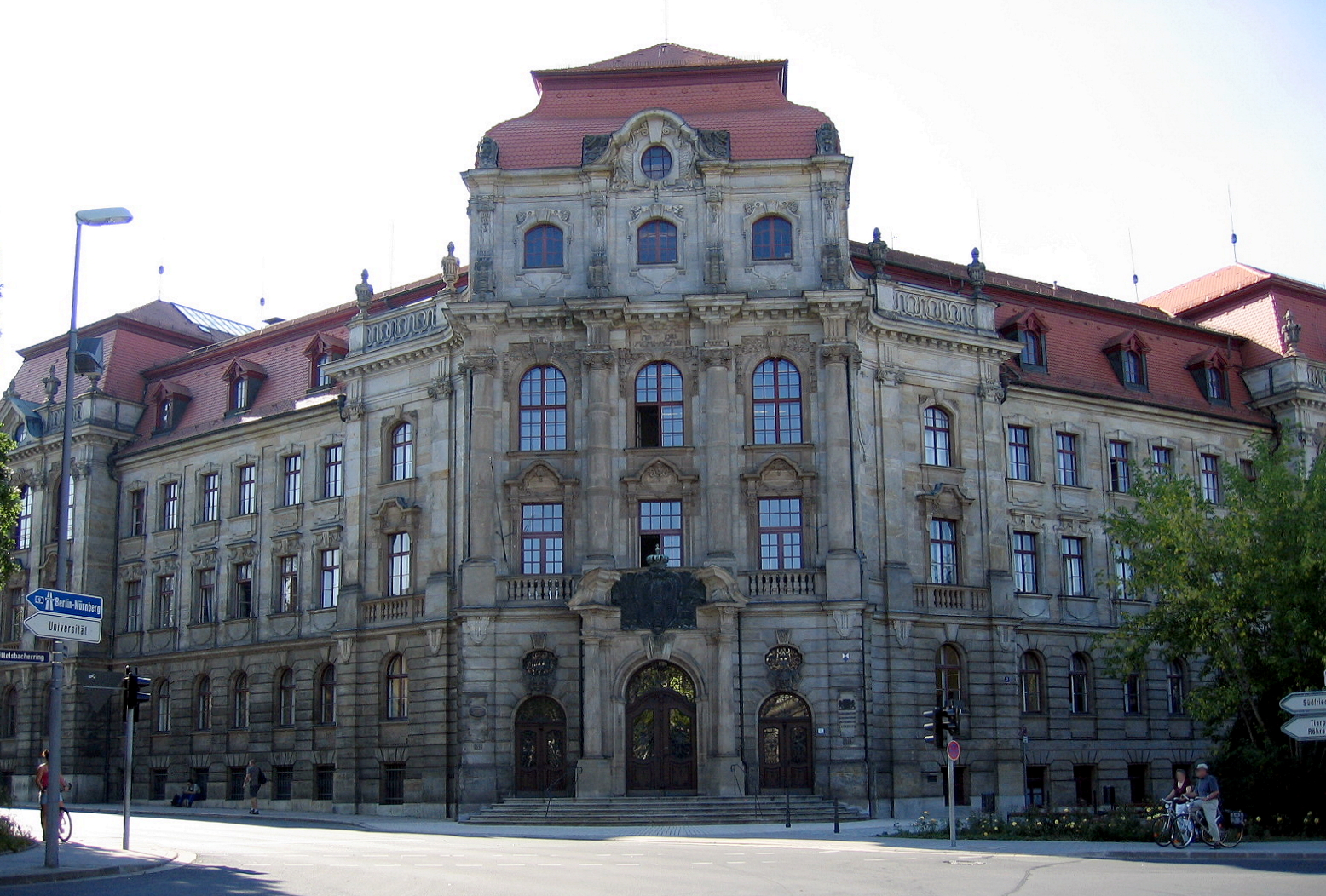 Justizpalast; Landgericht, Staatsanwaltschaft und Amtsgericht, Wittelsbacherring 22 in Bayreuth (Ger...