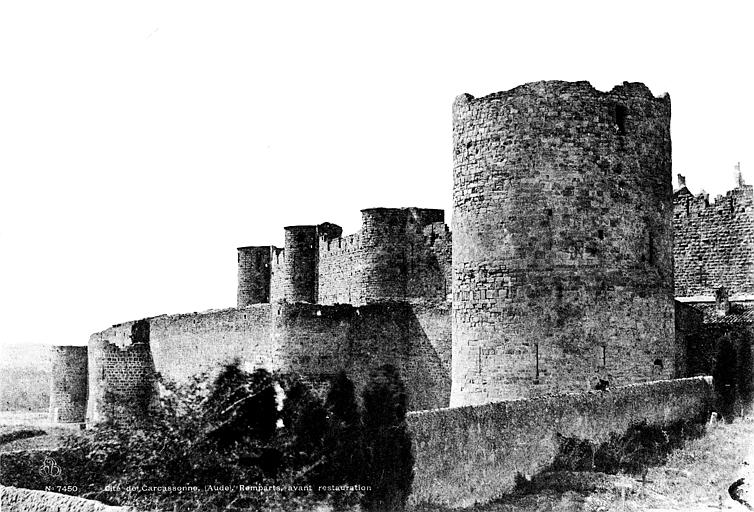 File:Cité ; Tour Lautières - Remparts - Carcassonne - Médiathèque de l'architecture et du patrimoine - APMH00007450.jpg