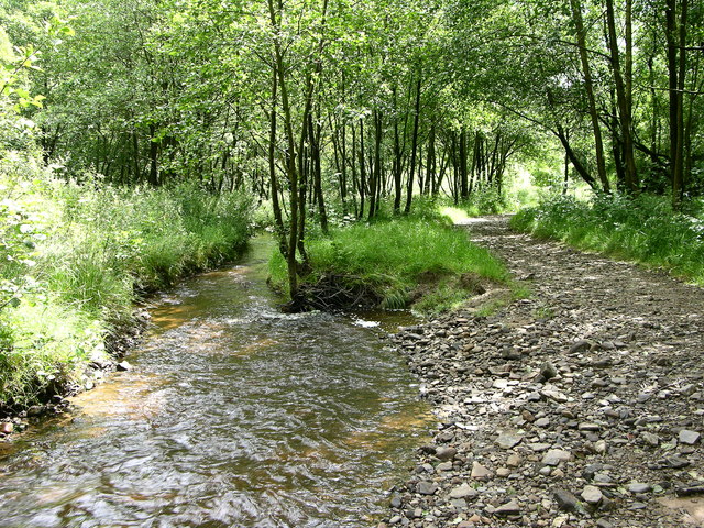 File:Footpath beside Red Brook - geograph.org.uk - 497186.jpg