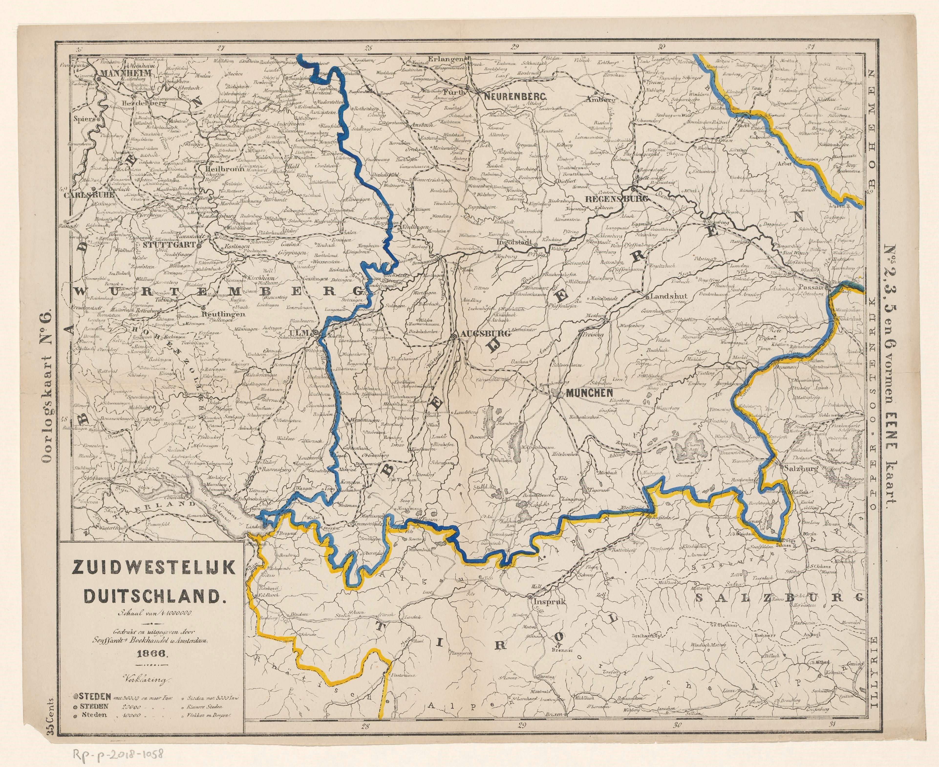 kaart van zuid west duitsland File:Kaart van Zuidwest Duitsland Zuidwestelijk Duitschland (titel 