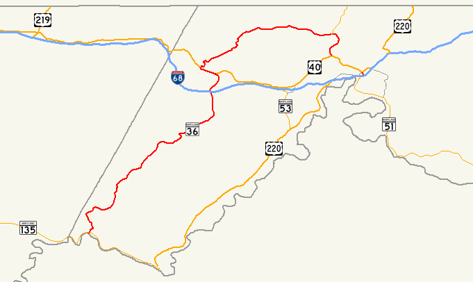 File:MD Route 36 Map.png