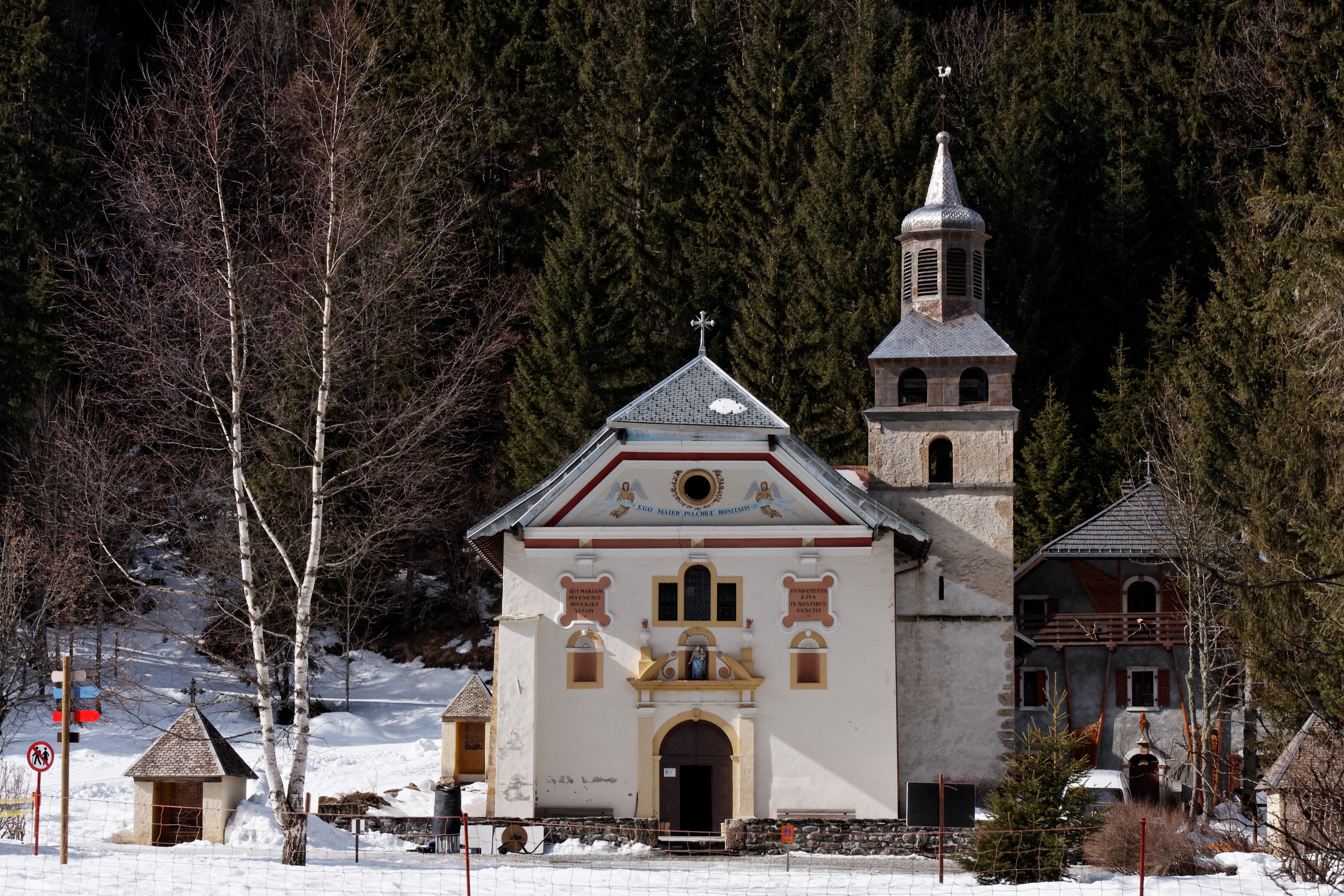 Eglise de Notre-Dame de la Gorge  France Auvergne-Rhône-Alpes Haute-Savoie Les Contamines-Montjoie 74170