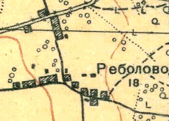 План деревни Реболово. 1931 год
