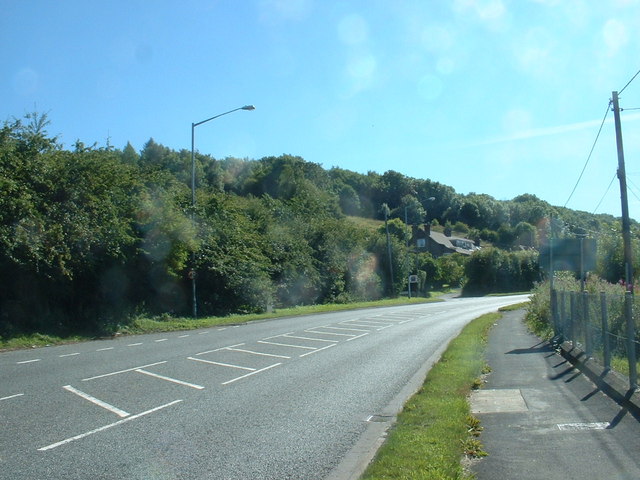 File:The A494 at Gwernymynydd - geograph.org.uk - 657314.jpg