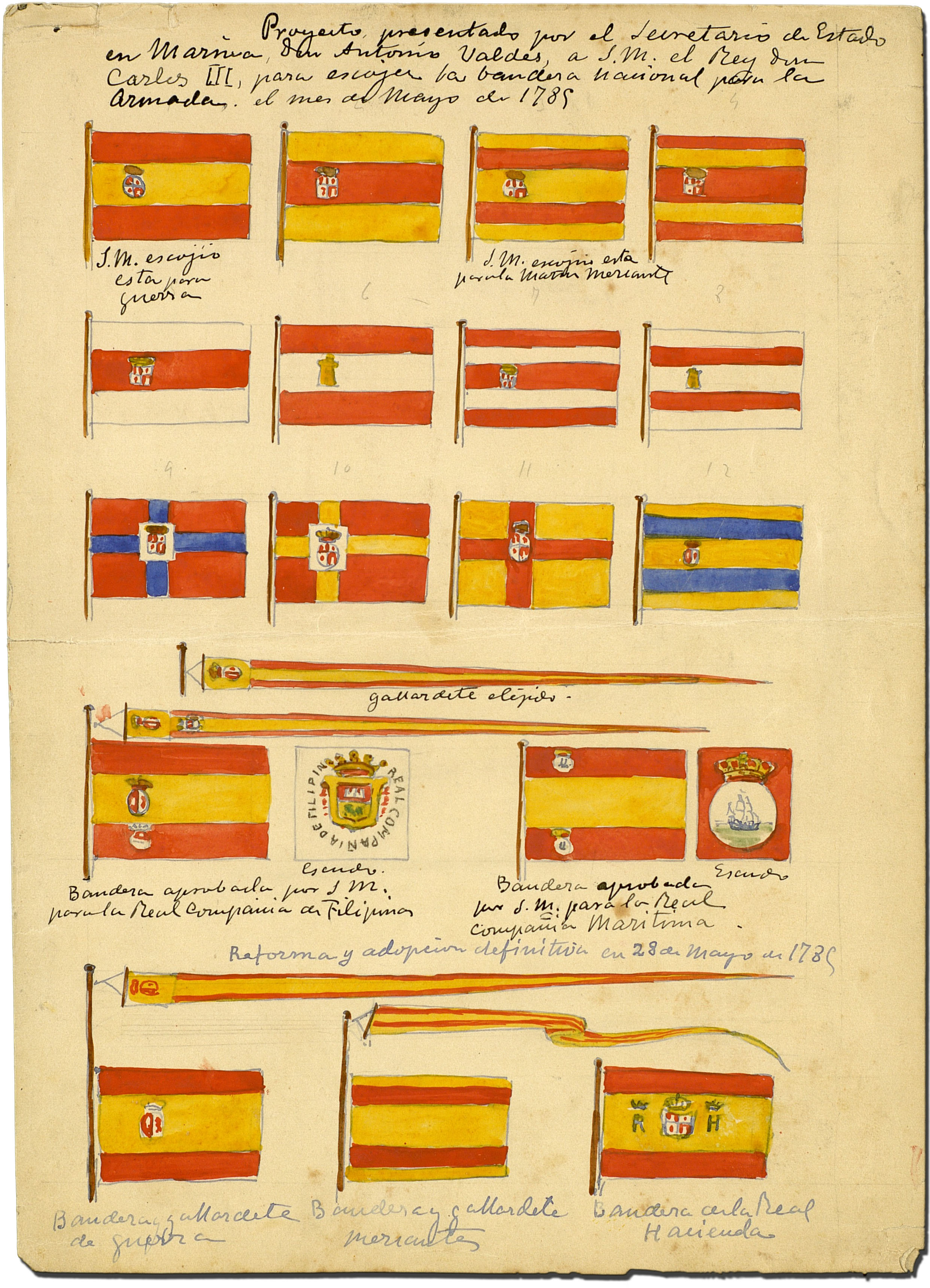 historical spanish flags