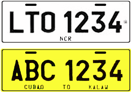 motorcycle private plate