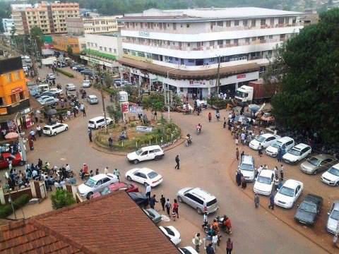 A roundabout in Kisii Town
