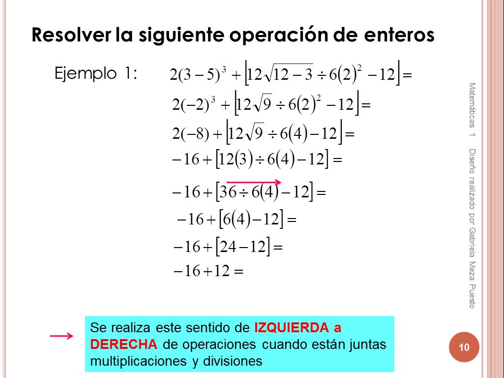 Jerarquia de las operaciones