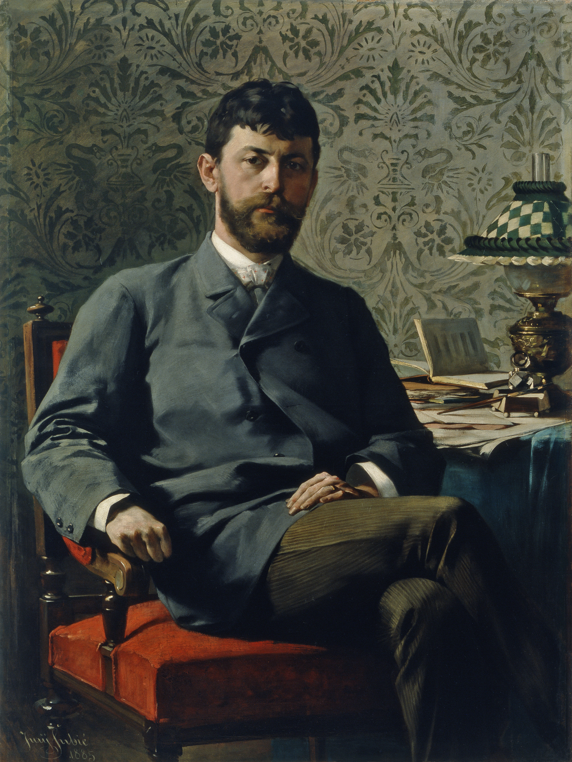 Portrait of Ivan Tavčar by [[Jurij Šubic
