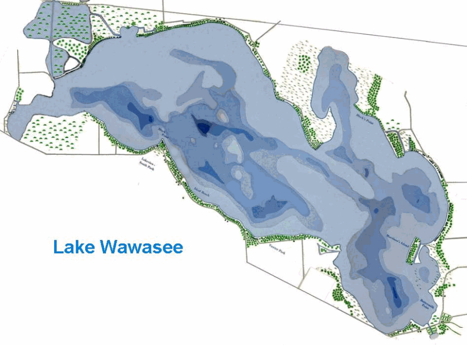 Lake Wawasee Indiana Map, 57% OFF