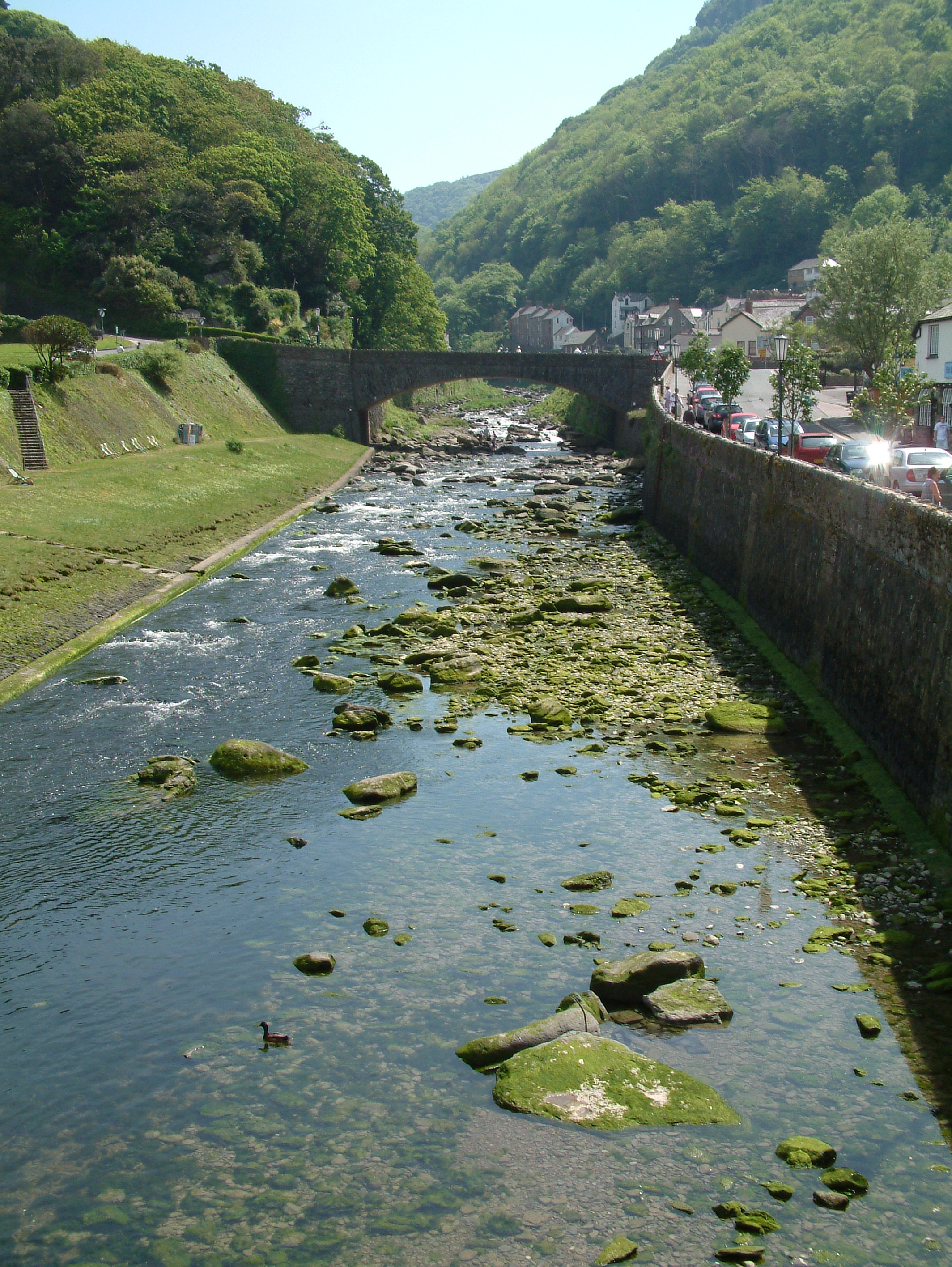 River lynn. Lynmouth.