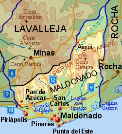 Мальдонадо на карте