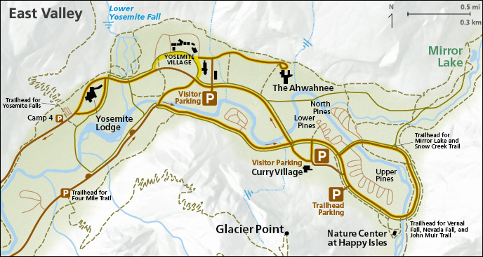 Водопад йосемити на карте северной. Карта парка Йосемити. Йосемити национальный парк на карте. План парка Йосемити. Схема парка Yosemite.