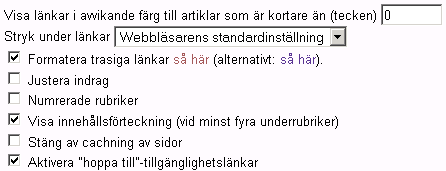 inställningar