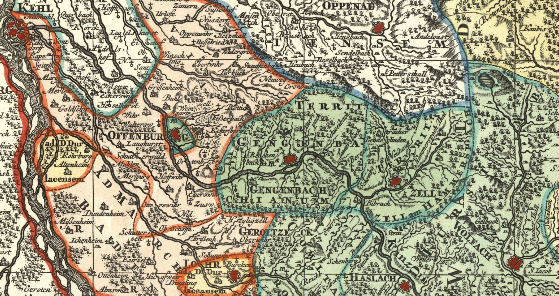 Reichsstädte Offenburg - Gengenbach - Zell am Harmersbach, Michal 1725.png