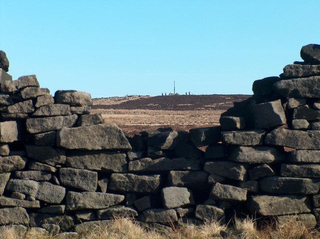 File:Stanage Pole from Stanage Edge - geograph.org.uk - 1652909.jpg