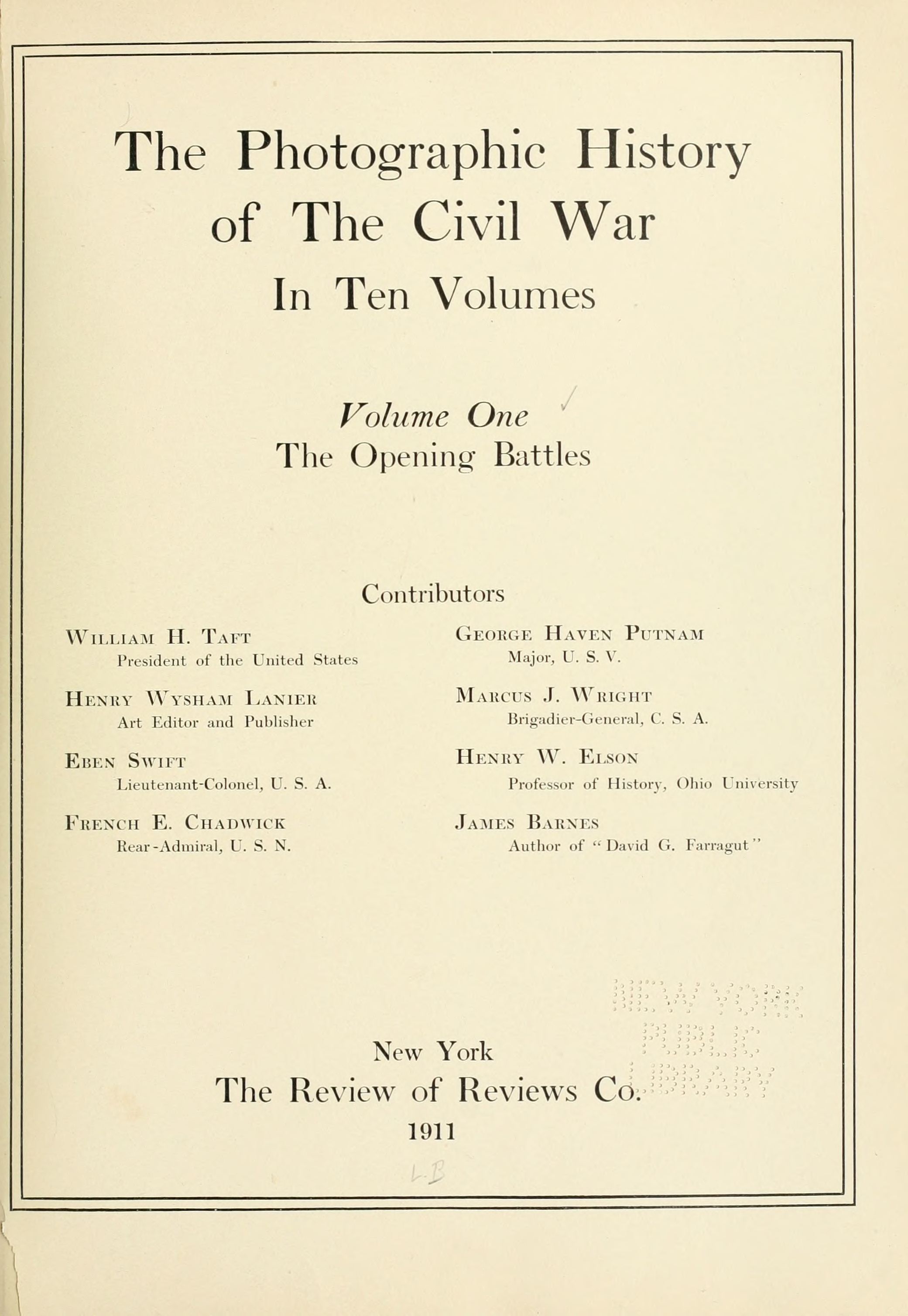 ''[[The Photographic History of The Civil War in Ten Volumes