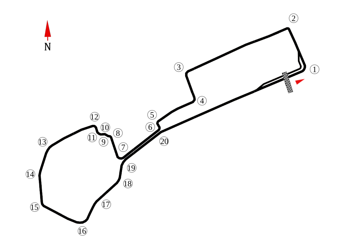 Tracé du Baku City Circuit