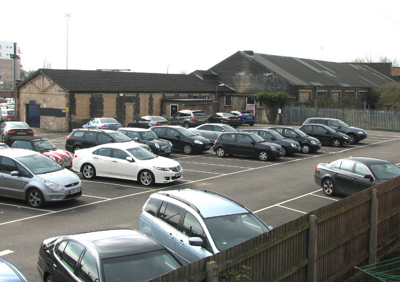 File:Cambridge Station car park - and engine-shed remains - geograph.org.uk - 1800421.jpg