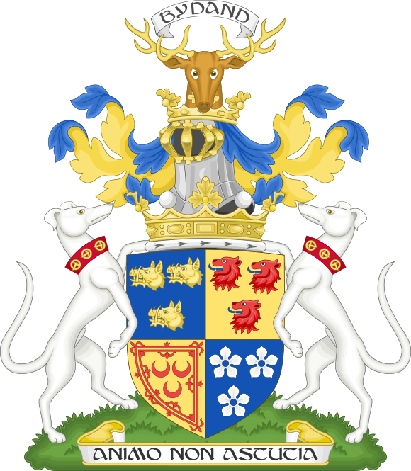 Coat of arm of the marquess of Huntly - Premier marquess of Scotland