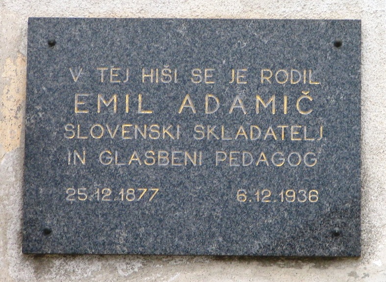 File:Emil Adamic plaque in Dobrova.JPG