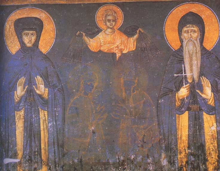 File:Helen of Anjou and her son King Milutin, Gračanica.jpg