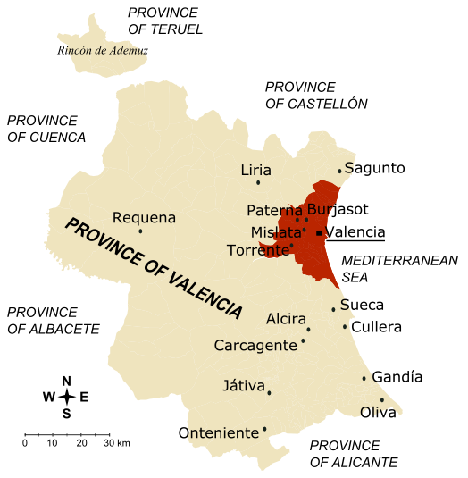 File:Main towns in the province of Valencia.png