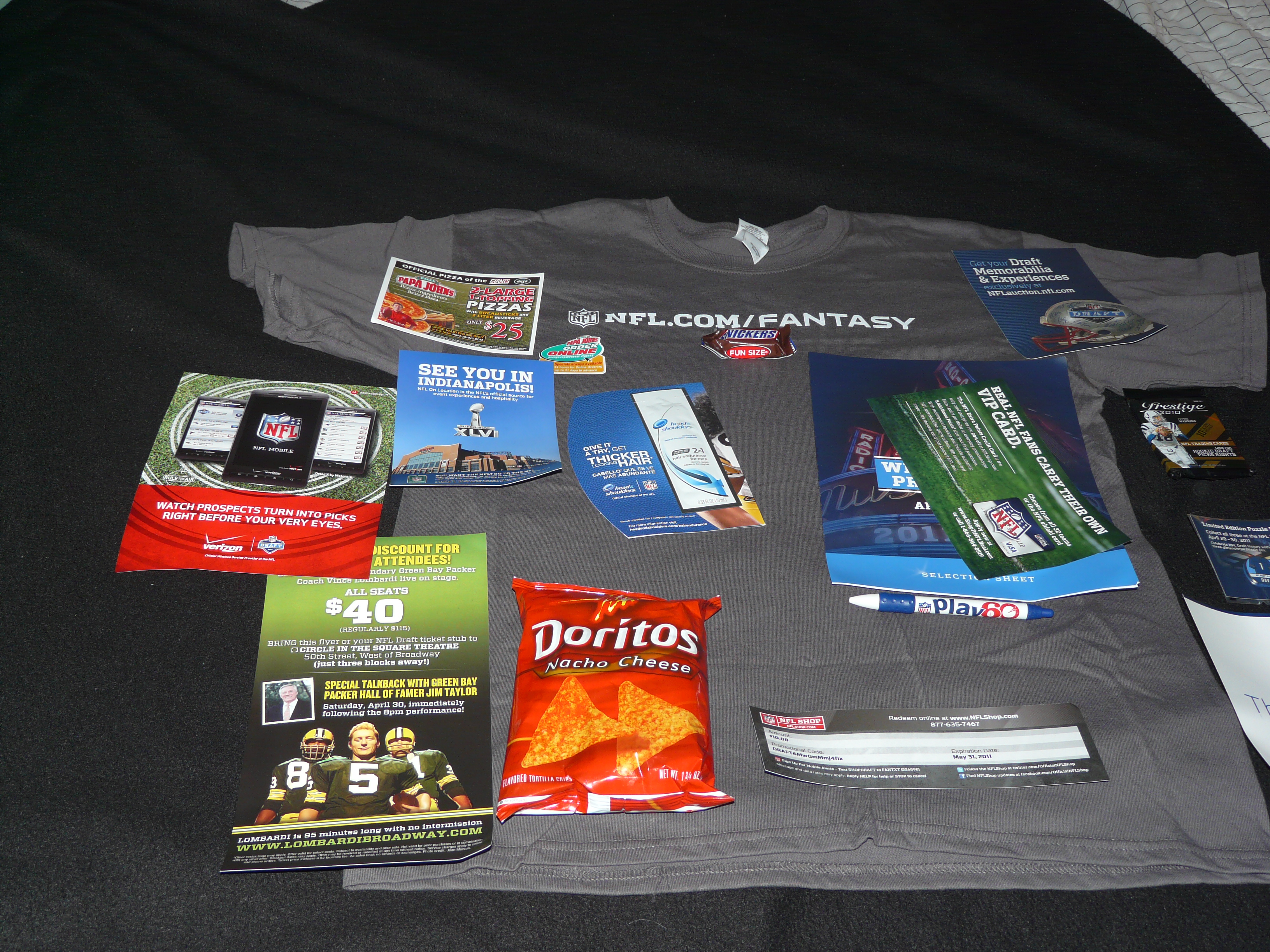 File:NFL Draft Swag Bag Swag (5668488092).jpg - Wikimedia Commons