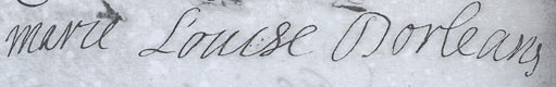 File:Undated signature of Marie Louise Élisabeth d'Orléans daughter of the Regent and future Duchess of Berry.jpg